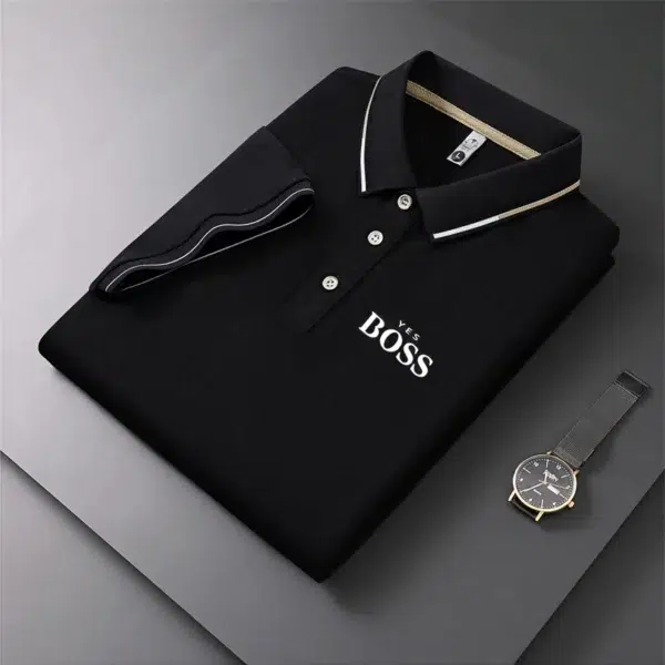 2024 Men's Formal Business Polo Shirt Cycling Golf Summer Fashion Polo Hot Selling Brand Korean Fashion Men's Clothing