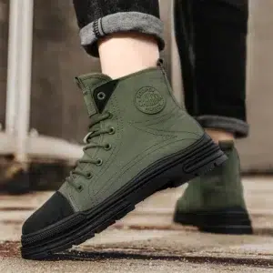 CYYTL Mens Boots Casual Canvas Shoes Winter Designer Luxury Ankle Platform Motorcycle Chelsea Tactical Cowboy Combat Work Hiking