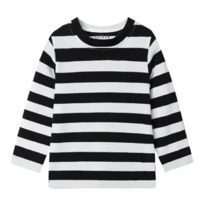 Mudkingdom Boys Girls T-Shirt Stripe Long Sleeve Tshirt for Kids Tee Shirt O-Neck Striped Tops Toddler Children Clothes Fashion