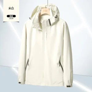 Windbreaker Jacket Men Windproof Waterproof Casual Outdoor Hooded Jacket Coat Women 2024 Spring Autumn Breathable Oversized Coat