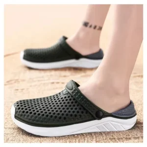 Men's EVA flat Sandals White Sandal Summer Sandal Outdoor Sports Espadrilles Beach Casual Chalas Men Non-slip Toe Hole Shoes