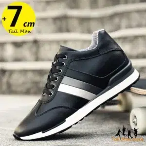 Men Elevator Shoes Chunky Sneakers Height Increase Insoles 6CM Tall Lift