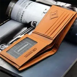 2024 Men's Wallet High Quality PU Leather Wallets Bank Credit Card Case ID Holders Male Coin Purse Pockets Man