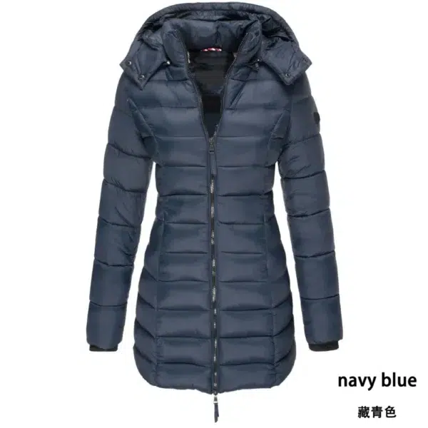 new winter BC high set light luxury goose down jacket thickened medium long women's hooded slim down for women - Image 3