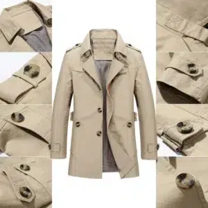 Spring Autumn Men's New Business Long Jacket 2023 Casual Windbreaker Jacket Men Trench Coat Men Fashion Overcoat