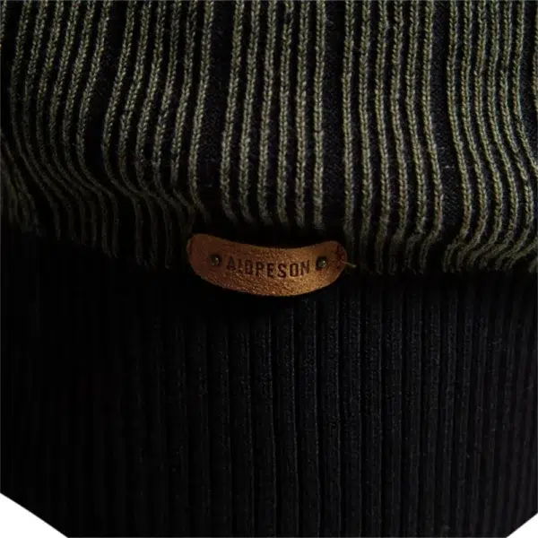 AIOPESON New Design Mens Mock Neck Cotton Pullover Sweaters Autumn Winter Warm Stripped Sweater for Men - Image 6