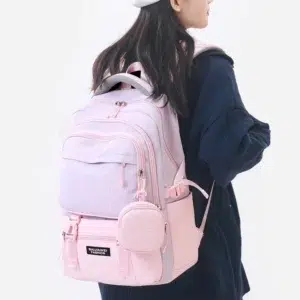 Famous Brand Designer BAIJIAWEI Children Backpack With Purse High School Student School Bags Kids Waterproof Schoolbags Teenager