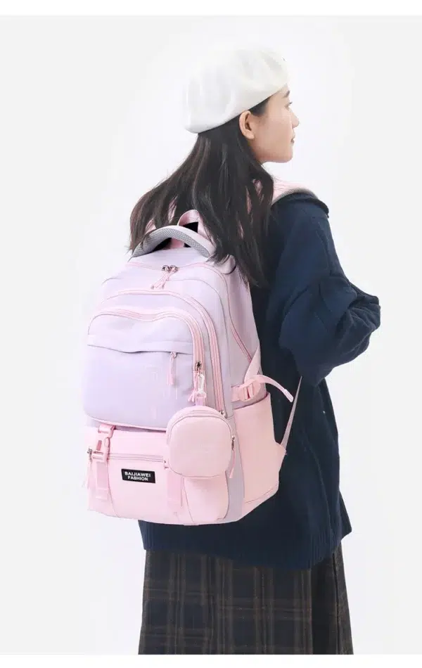 Famous Brand Designer BAIJIAWEI Children Backpack With Purse High School Student School Bags Kids Waterproof Schoolbags Teenager - Image 6