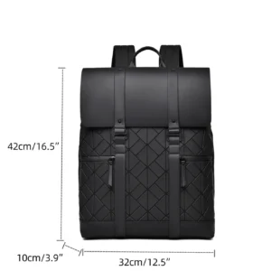 VC Fashionable Luxury Men's Flip Backpack Large Capacity Travel Backpack Simple School Backpacks for Men University Student