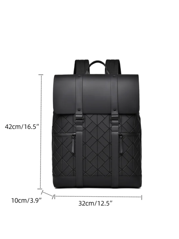 VC Fashionable Luxury Men's Flip Backpack Large Capacity Travel Backpack Simple School Backpacks for Men University Student - Image 4