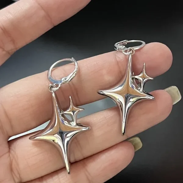 2024 Christmas New Hot Selling Love Star Simple Temperament Light Luxury Wind Earrings Female Wholesale Jewelry for Women Boho - Image 2