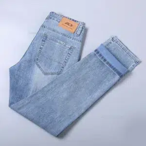 New in Men's Straight Jeans Summer Thin Casual Stretch Fashion Business Casual Denim Pants Straight Classic Male Trousers