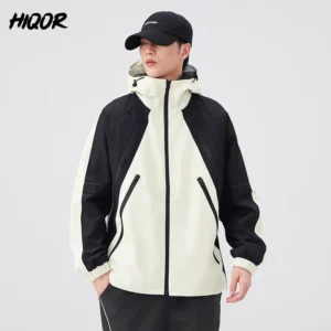 HIQOR Men's Jacket Autumn Windbreaker Male Work Wear Man Windshield Jacket Men Winte Jaqueta Coat Outdoor Camping Jackets Man