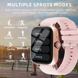 Men Women Smart Watch 1.83'' Waterproof Fitness Sports Watch Answer Call Sleep Sport Pedometer Information Alerts Smartwatch