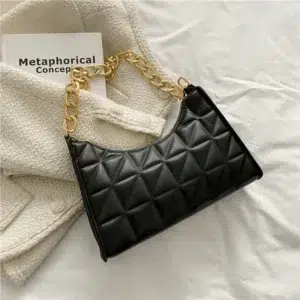 Women's Advanced Diamond Bag 2024 New Trend All-match Shoulder Bag Niche Chain Handbag Female Fashion Texture Shopping Bag