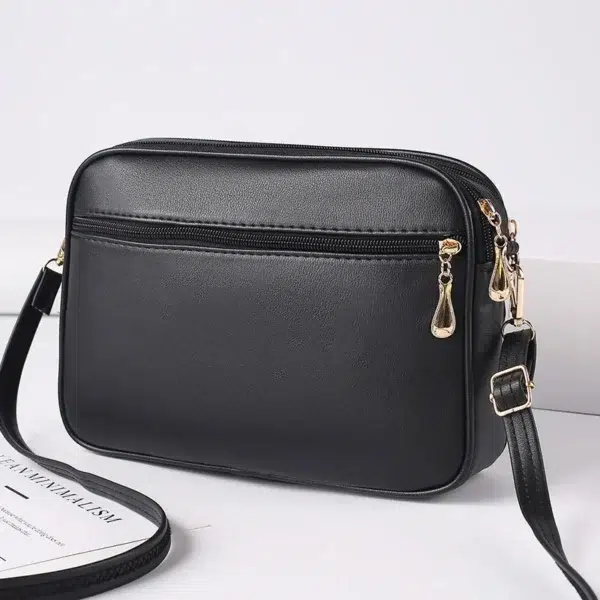 2024 Women's One Shoulder Small Square Handbag New Cross Border Foreign Trade Lingge PU Crossbody Versatile Small Messenger Bag - Image 4