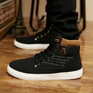 Men's Boots 2024 Autumn New Korean Version Men's Shoes High Top Skateboard Shoes Retro Platform Casual Lace Up Men Fashion Boots