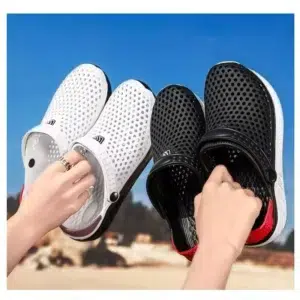 Men's EVA flat Sandals White Sandal Summer Sandal Outdoor Sports Espadrilles Beach Casual Chalas Men Non-slip Toe Hole Shoes