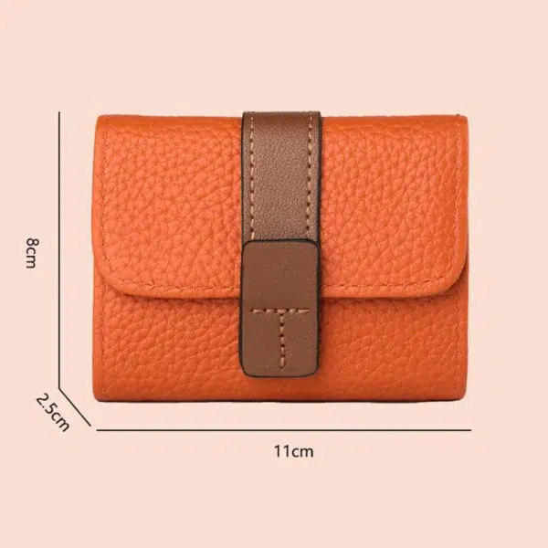 Solid Color PU Leather Women Multi-card Slot Credit Card Holder Business ID Card Case Wallet With Coin Pocket Driver License - Image 6