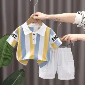 Children Clothing mother Kids Clothes Children's Sets Boys T-shirt Shorts Summer Cotton Short sleeve fashion Suit2PCS