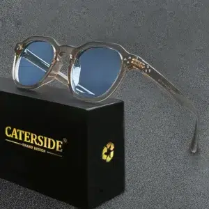 CATERSIDE Retro Polarized Men Sunglasses TR90 Frame Fashion Women Sun Glasses Outdoor High Quality Travel UV400 Eyewear Gift