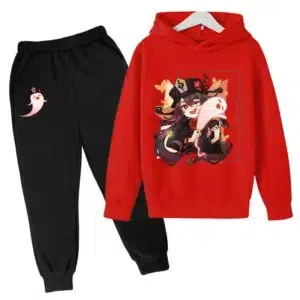 2022 Hoodies kids HUTAO boys girls Sweatshirt+pants suits 4-14Y game Tracksuits hutao Autumn and Winter