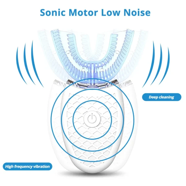 Sonic Automatic Electric Toothbrush For Adult U Shaped 360 Degree Toothbrush USB Rechargeable Teeth Cleaning & Whitening Brush - Image 5