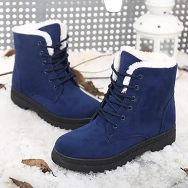 Women Boots Snow Plush Women Shoes Platform Boots For Women Fashion Keep Warm Women's Boots Flat New Botas Mujer Winter Shoes - Image 4