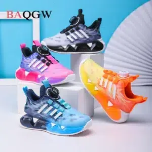 Easy Buckle Baby Boys Girls Sneakers 2023 Spring New Light Children Kid Sport Shoes Toddler Casual Breathable Running Trainers