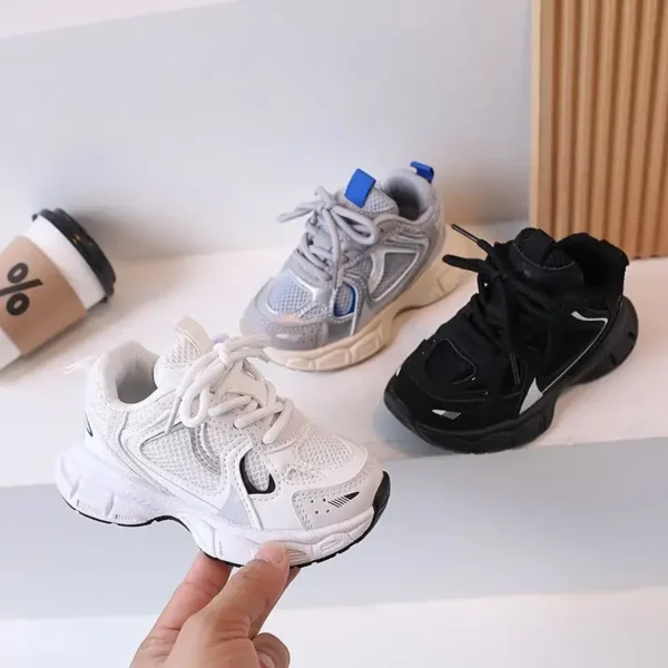 Children Tennis Shoes Versatile Non-slip White Sneakers for Kids Girls Fashion Causal Breathable Toddlers Boys Sports Shoes Hot - Image 3