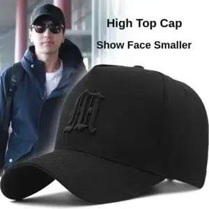 Big Head High Crown Structured Baseball Cap for Men Women's Sun Hat Summer Cotton Fashion Design Breathable Trucker Golf Hat