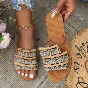 2024 Women Slippers Summer Flat Sandals Luxury Brand Casual Flip Flops Comfort Non-slip Female Slides Beach Shoes