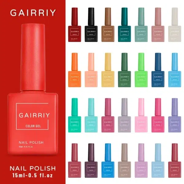 Gairriy Nails Polish 120 Colors Semi-permanent Nail Polish 15ml UV Permanent Seedling Varnish Hybrid Nail Art Salon Glitter