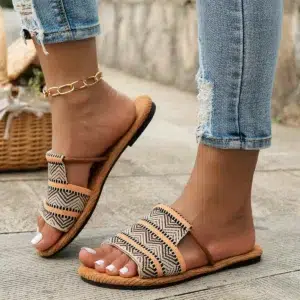 2024 Women Slippers Summer Flat Sandals Luxury Brand Casual Flip Flops Comfort Non-slip Female Slides Beach Shoes