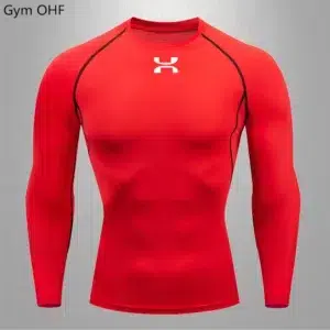 Sports Shirt Fitness T-shirt Undershirt Men's Running Tight Sportswear Quick Drying High Stretch Top Sports Long-sleeved Top