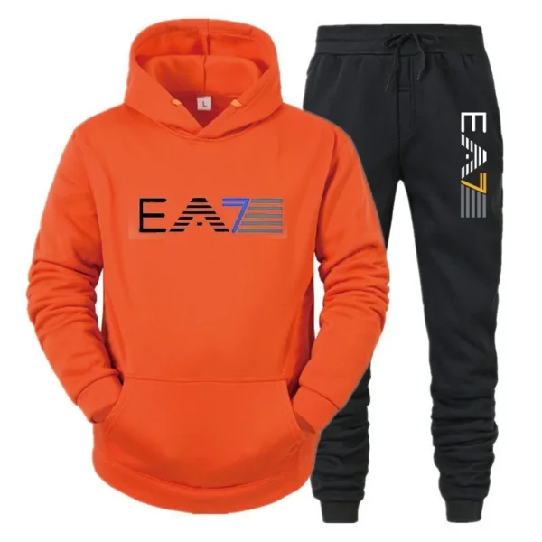 2024 New Men's Fashion Leisure Sportswear Outdoor Fitness Jogging Hoodie Set Sports Luxury Hoodie+Pants Set Clothing