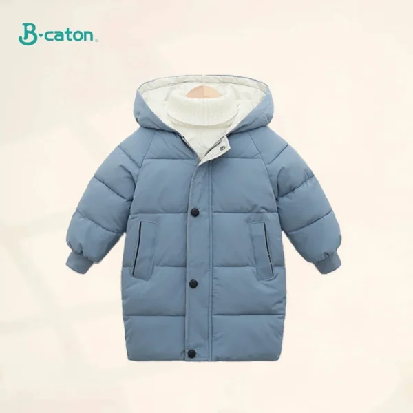 Children Down Coat Mid-length Long Sleeve Boys Girls Puffer Down Jackets Thicking Warm Children Down Jacket Coats Kid Clothes - Image 6