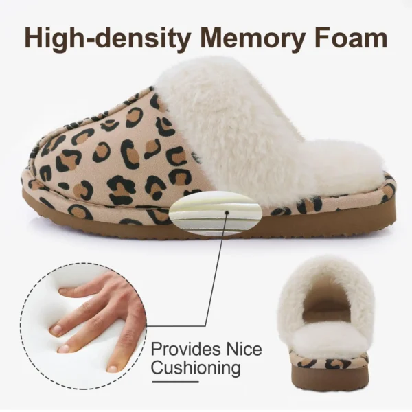 Pallene New Warm Slippers Women Plush Fluffy Cotton Shoes Soft Comfort Fur Slides Couple Cozy Fuzzy Home Slippers Female Slides - Image 4