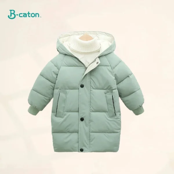 Children Down Coat Mid-length Long Sleeve Boys Girls Puffer Down Jackets Thicking Warm Children Down Jacket Coats Kid Clothes - Image 5