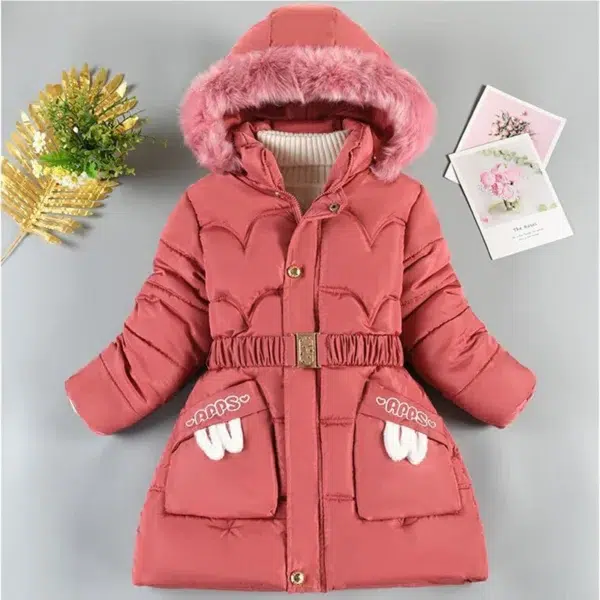 Children Down Coat Winter Teenager Thickened Hooded Cotton-padded Parka Coat Kids Warm Long Jackets Toddler Kids Outerwear - Image 6