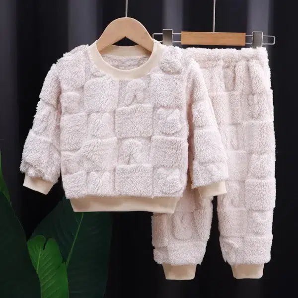 Autumn Flannel Clothing Baby Keep Warm Children Pajamas Rabbit Princess Girls Clothing Toddler Boys Set Sleepwear 2 to 6 Years - Image 4