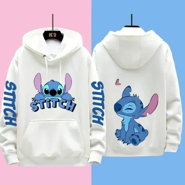 Miniso Funny Anime Autum Winter Men Women Hoodie Children Clothe Kid Girl Boy Lilo and Stitch Sweatshirt Manga Hoody Baby Casual - Image 3