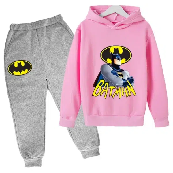 Batman Marvel DC Children's leisure Sweater Suit Two-Piece Hoodie New Hero Pullover - Image 5