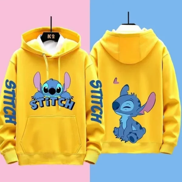 Miniso Funny Anime Autum Winter Men Women Hoodie Children Clothe Kid Girl Boy Lilo and Stitch Sweatshirt Manga Hoody Baby Casual - Image 6