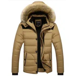 TRAF 2024 Winter New Popular Men's Padded Jacket Thickened Padded Jacket Korean Version Hooded Collar Padded Jacket Men