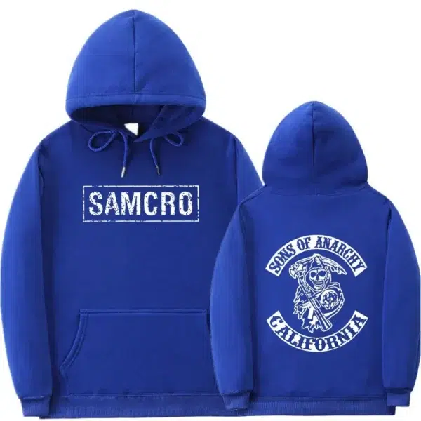 Sons of Anarchy SAMCRO Double Sided Print Hoodie Sweatshirt Men Womnen Fashion Brand Design Pullover Men's Fleece Cotton Hoodies - Image 5