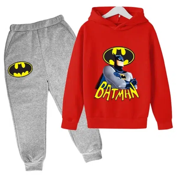 Batman Marvel DC Children's leisure Sweater Suit Two-Piece Hoodie New Hero Pullover - Image 4