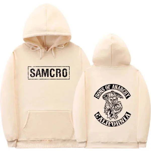 Sons of Anarchy SAMCRO Double Sided Print Hoodie Sweatshirt Men Womnen Fashion Brand Design Pullover Men's Fleece Cotton Hoodies - Image 6