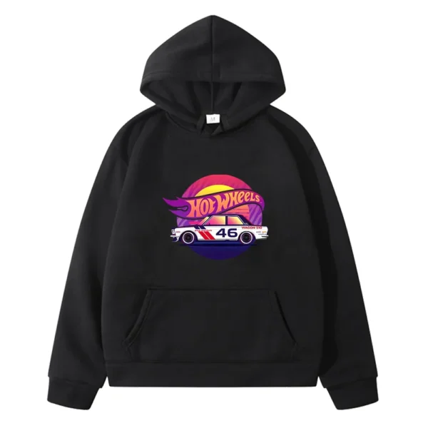 Hot Wheels Car Print Clothes Boys Brand Design Long Sleeve Casual Fashion Tops Female Sweatshirts Tees Winter Children Hoodies - Image 3