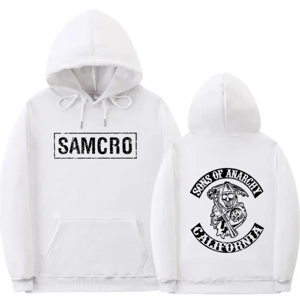 Sons of Anarchy SAMCRO Double Sided Print Hoodie Sweatshirt Men Womnen Fashion Brand Design Pullover Men's Fleece Cotton Hoodies - Image 3